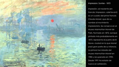 Impresion, sol naciente - Claude Monet - 1872 - YouTube