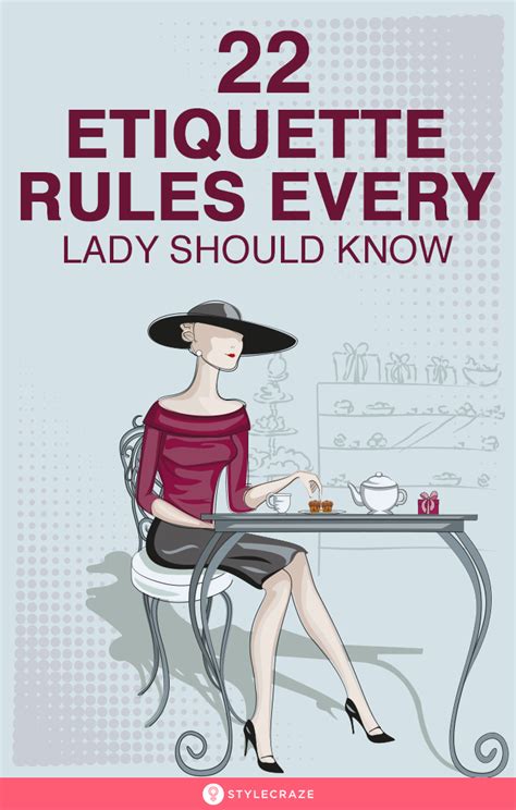 22 Etiquette Rules Every Lady Should Know | Etiquette and manners, Dining etiquette, Ettiquette ...