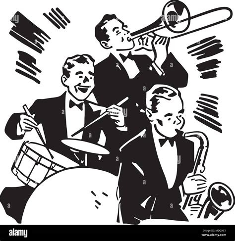 1930S Big Band Musicians Clipart