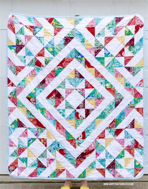 A Half Square Triangle Quilt | Triangle quilt pattern, Half square ...