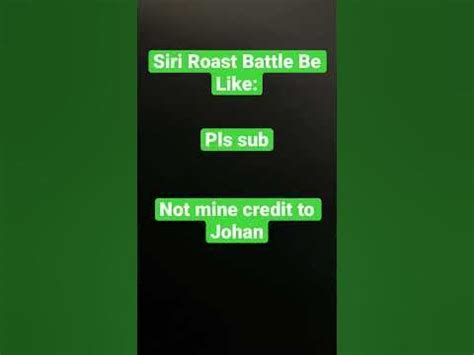 Siri Roast Battle - YouTube