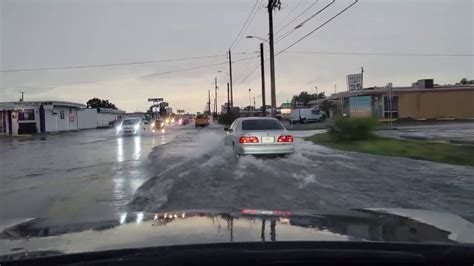 Powerful storm leaves flooded streets in Fort Myers on Wednesday