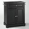 Crosley Furniture Alexandria Black Granite Top Kitchen Island