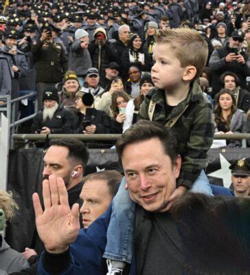 Elon Musk, Son Make Rare Appearance At Army-Navy Game - Daily Trust