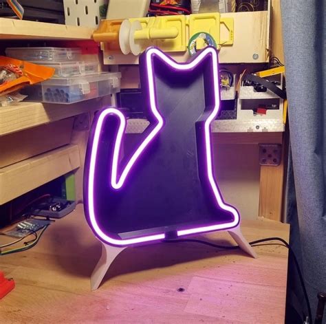 Neon Cat Lamp by Big Simi - MakerWorld