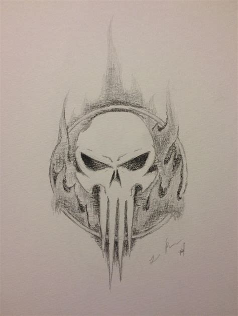 Punisher Skull tattoo design by Ceanoa on DeviantArt