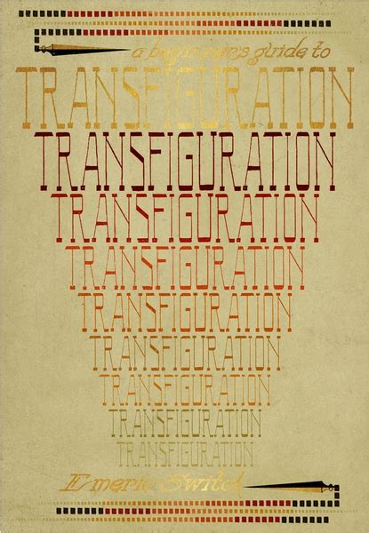 Transfiguration Harry Potter