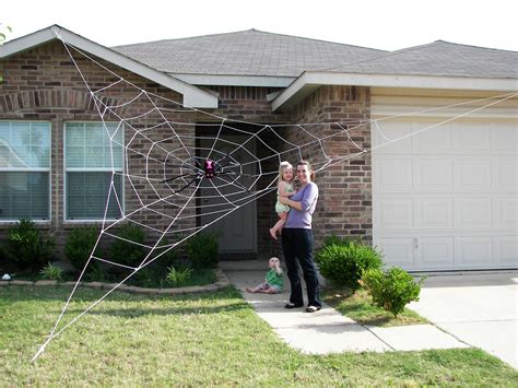 25 ft GIANT Spider Web Halloween House Prop by SpiderWebMan