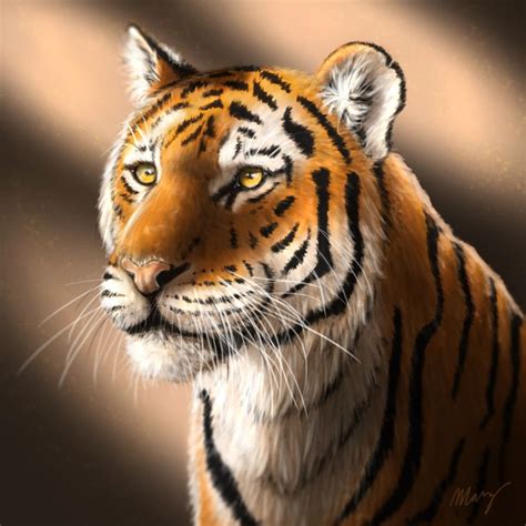 Digital Art - Tiger #2 | Digital art, Digital painting, Digital drawing