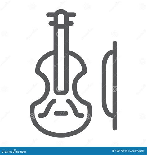 Cello Linear Icon. Modern Outline Cello Logo Concept On White Ba Vector ...