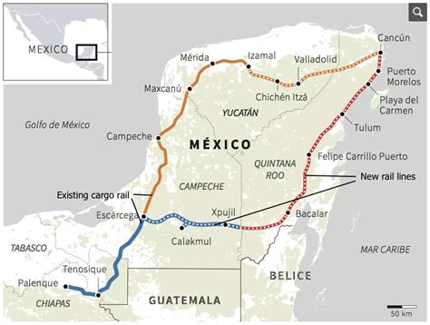 Mayan Train Project Map