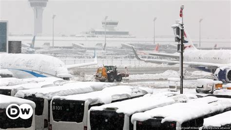 Munich airport closed again due to snow and hail - Business News