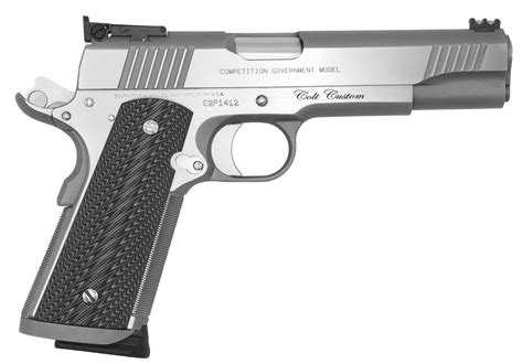 Colt Mfg O1070CS Custom Competition 45 ACP 8+1 5″ Stainless National Match Barrel Stainless ...