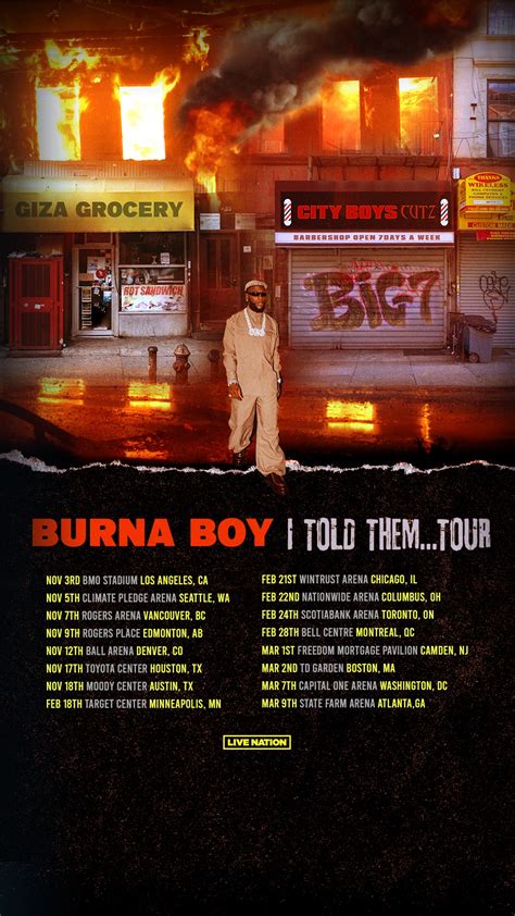 Burna Boy | Official Website | Tour