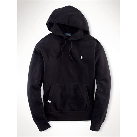 Polo Ralph Lauren Performance Fleece Hoodie in Black for Men | Lyst