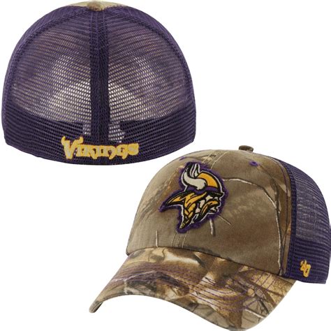 '47 Brand Minnesota Vikings Purple/Camouflage Huntsman Flex Hat