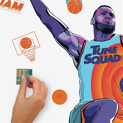 Space Jam 2 LeBron James Peel and Stick Giant Wall Decals