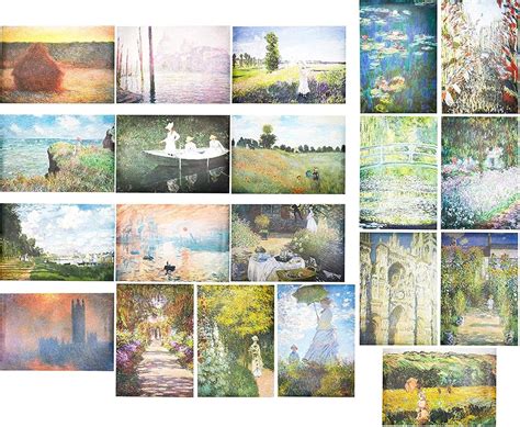 Amazon.com: Claude Monet Posters (13 x 19 in, 20 Pack): Posters & Prints