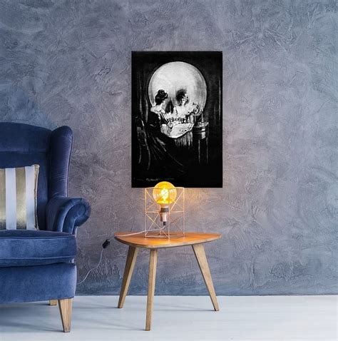 Skull Illusion Vanity Salvador Dali Gothic FINE ART PRINT | Etsy