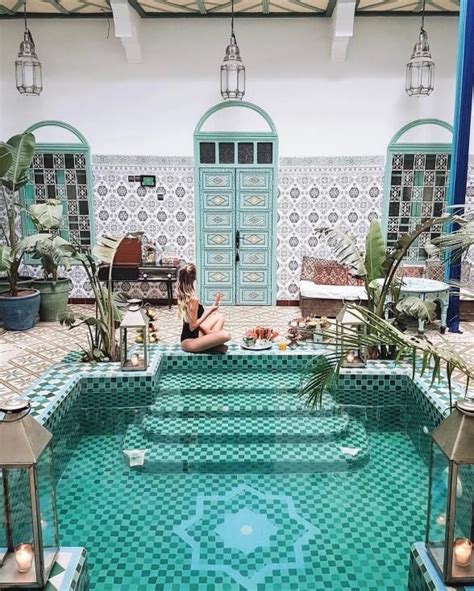 17 of Morocco’s Most Beautifully Styled Spots | Adventure decor, Pool ...