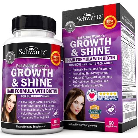 Growth and Shine Healthy Hair Capsules | BioSchwartz