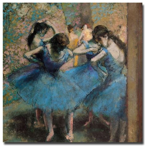 Shop Edgar Degas, 'Dancers in Blue, 1890' Canvas Art - Multi - On Sale ...