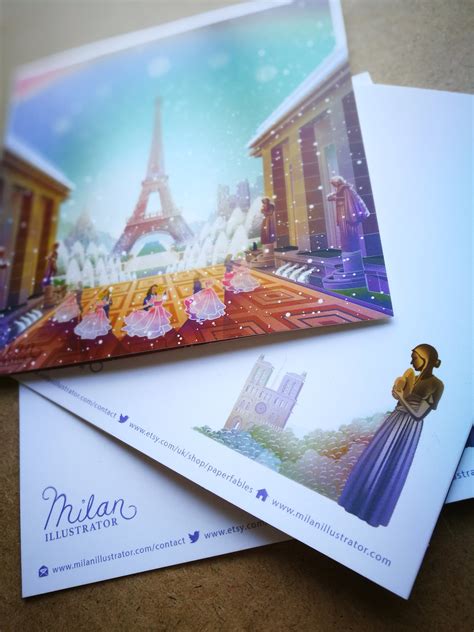 5x Christmas Eve in Paris Cards Set - Etsy UK