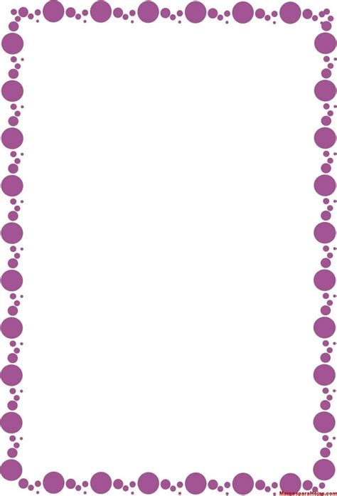 a square frame with purple dots on it