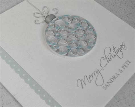 Paper Daisy Cards: Another quilled Christmas card design