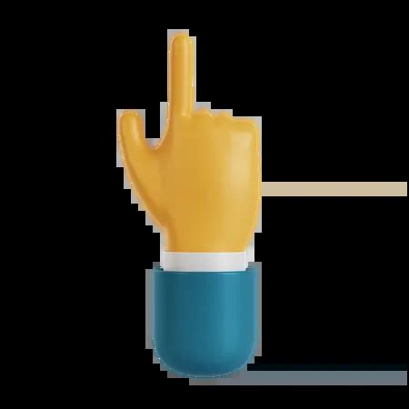 Pointing Up Hand Gesture 3D Illustration download in PNG, OBJ or Blend format