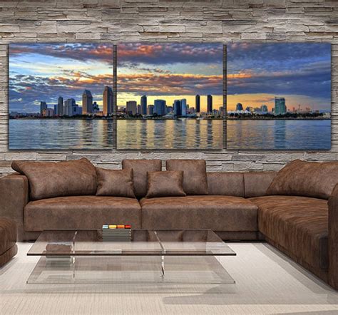 San Diego Skyline Canvas Wall Art | Holy Cow Canvas