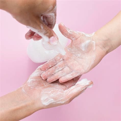 Free Photo | Person washing hands with soap