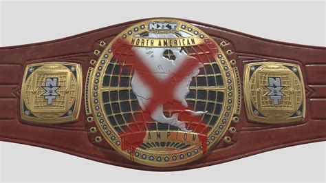 WWE - NXT NORTH AMERICAN CHAMPION BELT X - Download Free 3D model by ...