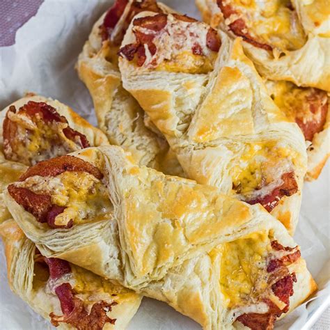 Cheese and Bacon Turnovers (The Best Snack EVER!) | Bake It With Love