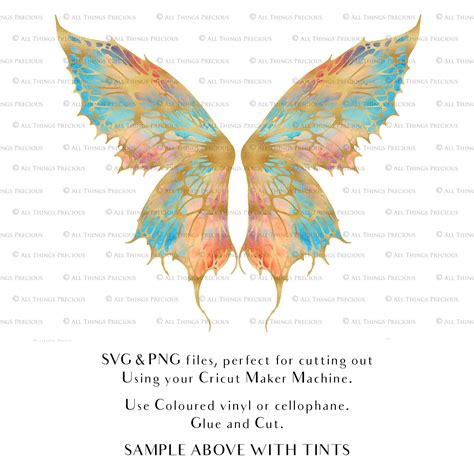 SVG FAIRY WINGS for CRICUT - Set 155