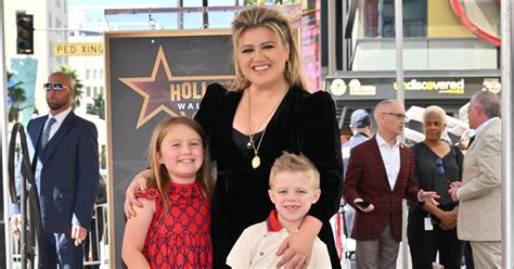 Kelly Clarkson, Her Kids at Hollywood Walk of Fame Ceremony | POPSUGAR Celebrity