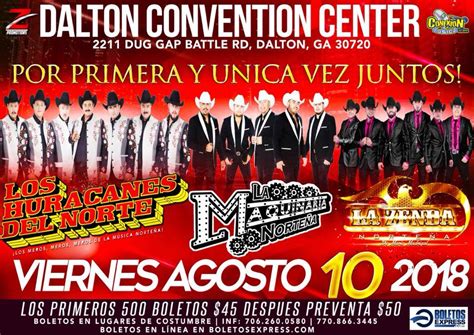 Los Huracanes Del Norte - Dalton Convention Center