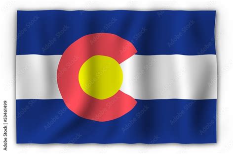 Colorado Flag Stock Illustration | Adobe Stock