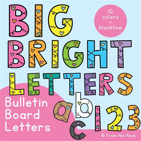 Bulletin board letters for the classroom - just print and display! — From the Pond