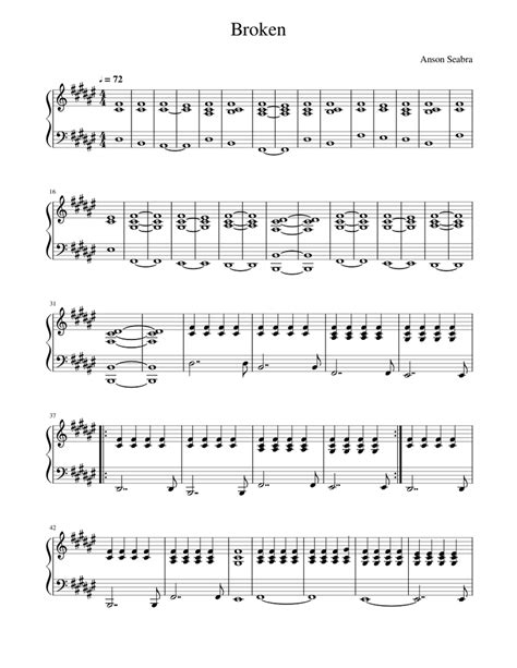 Broken Sheet music for Piano (Solo) | Musescore.com