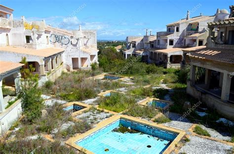 Abandoned unfinished algarve building project — Stock Photo © Murdocksimages #60085801