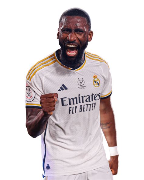 Antonio Rudiger PNG Madrid Render Free Image Download