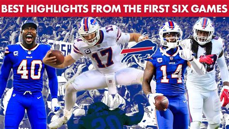 Top Buffalo Bills Highlights From The First Six Games | Buffalo Bills ...