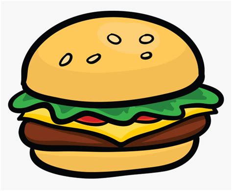 Junk Food Sticker & Emoji Pack For Imessage Messages - Cartoon Hamburger Clip Art, HD Png ...