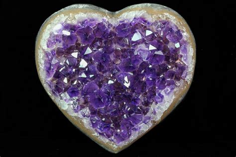 4.4" Purple Amethyst Crystal Heart - Uruguay (#76807) For Sale ...