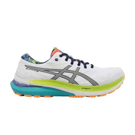 Asics Gel Kayano 29 Lite-show 'white Lime Zest' in Blue for Men | Lyst