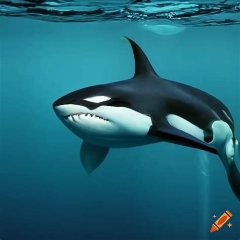 Image of a shark and orca hybrid on Craiyon