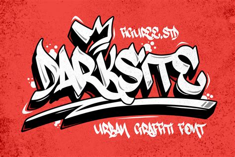 Darksite Urban Graffiti Font Brush Font Logo Font Canva - Etsy Singapore