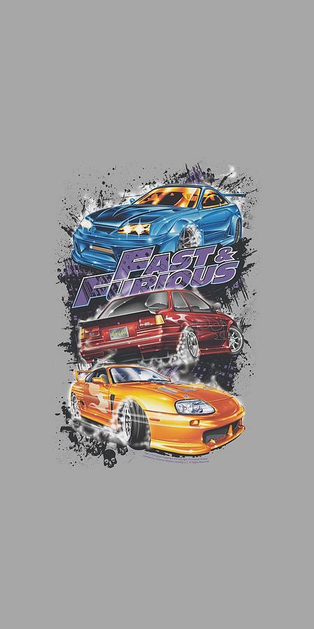 Fast And The Furious - Smokin Street Cars Digital Art by Brand A - Pixels