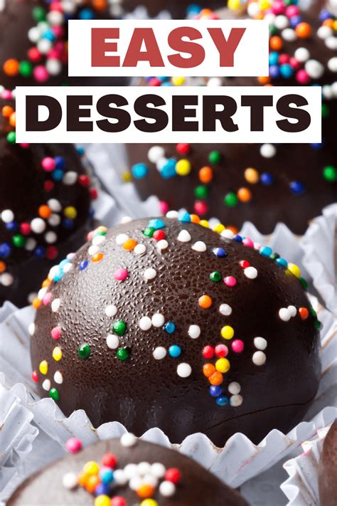 50 Easy Desserts To Make at Home - Insanely Good